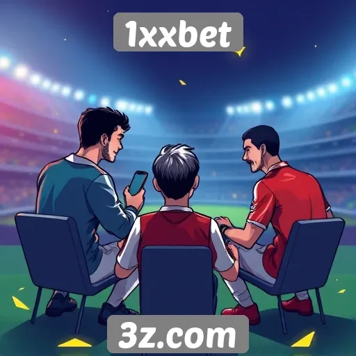 Interação do usuário no site 1xxbet